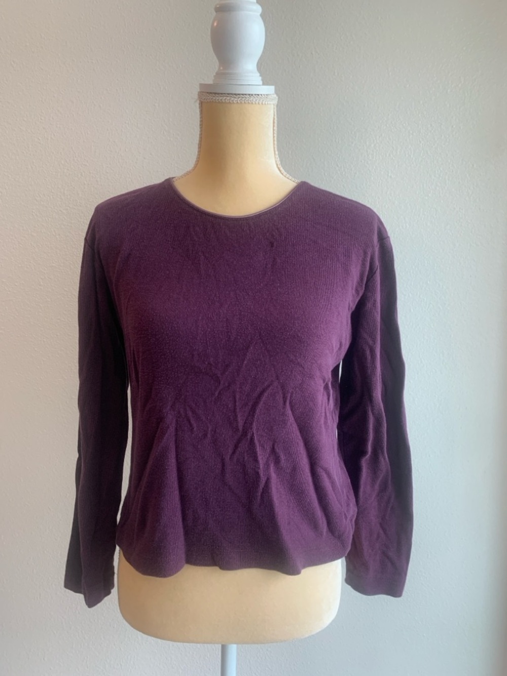 Cherokee Purple Long-Sleeve Crewneck Top